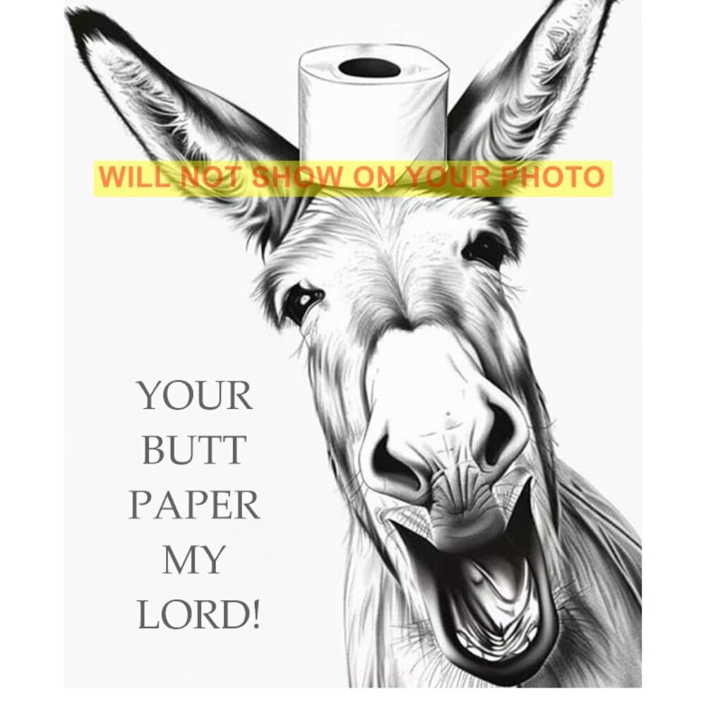 Wall Art Print Humorous Collectible Photograph 8x10 Print, Andy The Ass Gifting